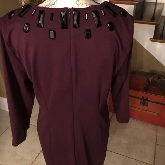 NWT Dana Bachman jeweled dress - Picture 4 of 7